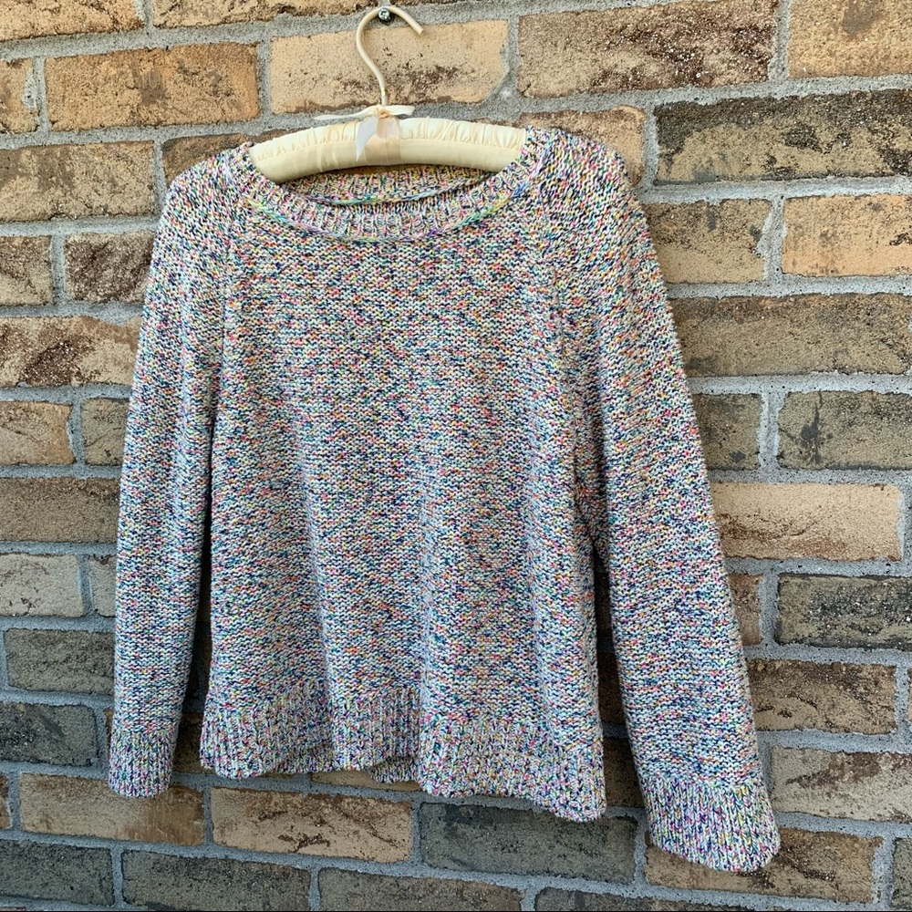 Lou & Grey by the Loft multicolored knit sweater size medium
